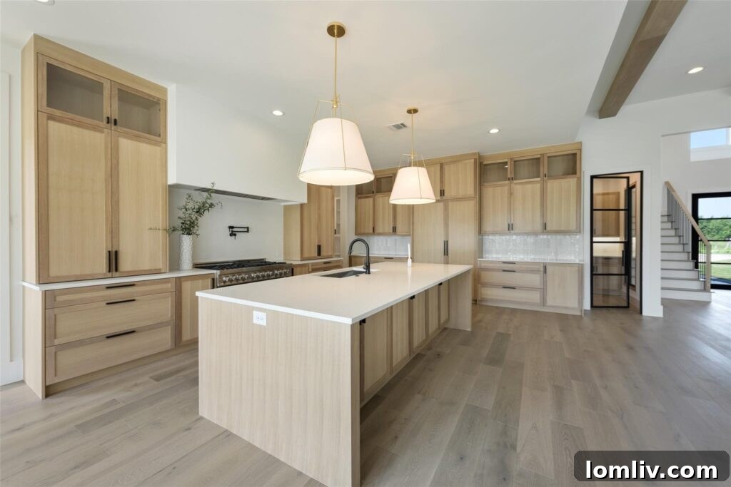 Spacious Living Room Custom Home Heath