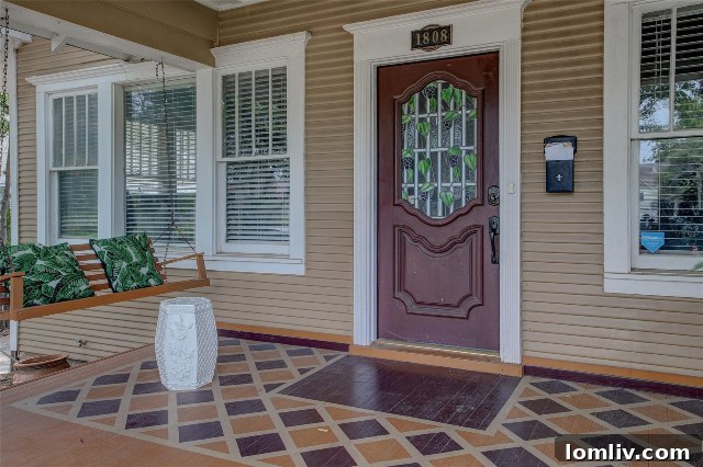 Exceptional Value Awaits in Arlington Heights 2-Bedroom Homes 9 Spacious front porch on a two-bedroom home at 1808 Virginia Place.