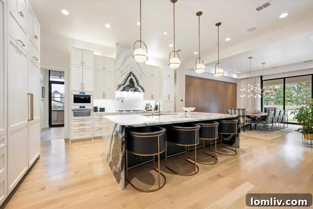 Elegant bar area in the lounge with wine coolers and sophisticated design