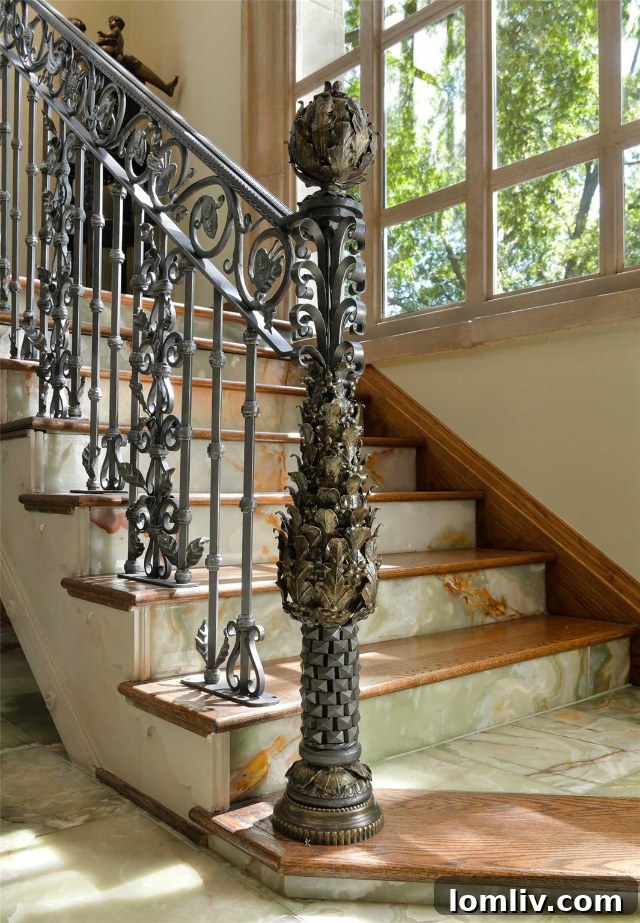 4201 Armstrong Parkway - Rich Stone and Brass Ornamentation Throughout the Estate