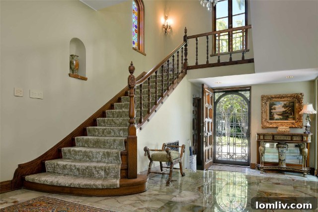 4201 Armstrong Parkway - Intricate Carvings and Rich Textures in Spanish Revival Interiors