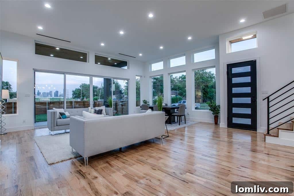 Expansive Windows in Dallas Contemporary Home