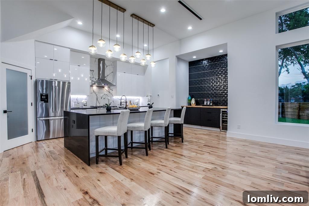 Modern Kitchen with Island Seating