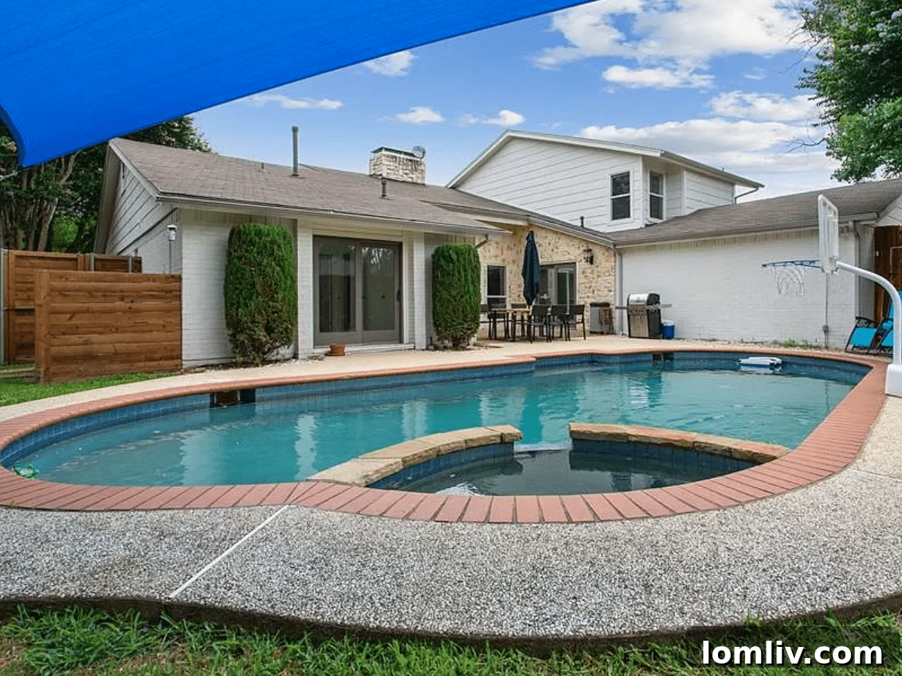 Outdoor Swimming Pool and Patio Area
