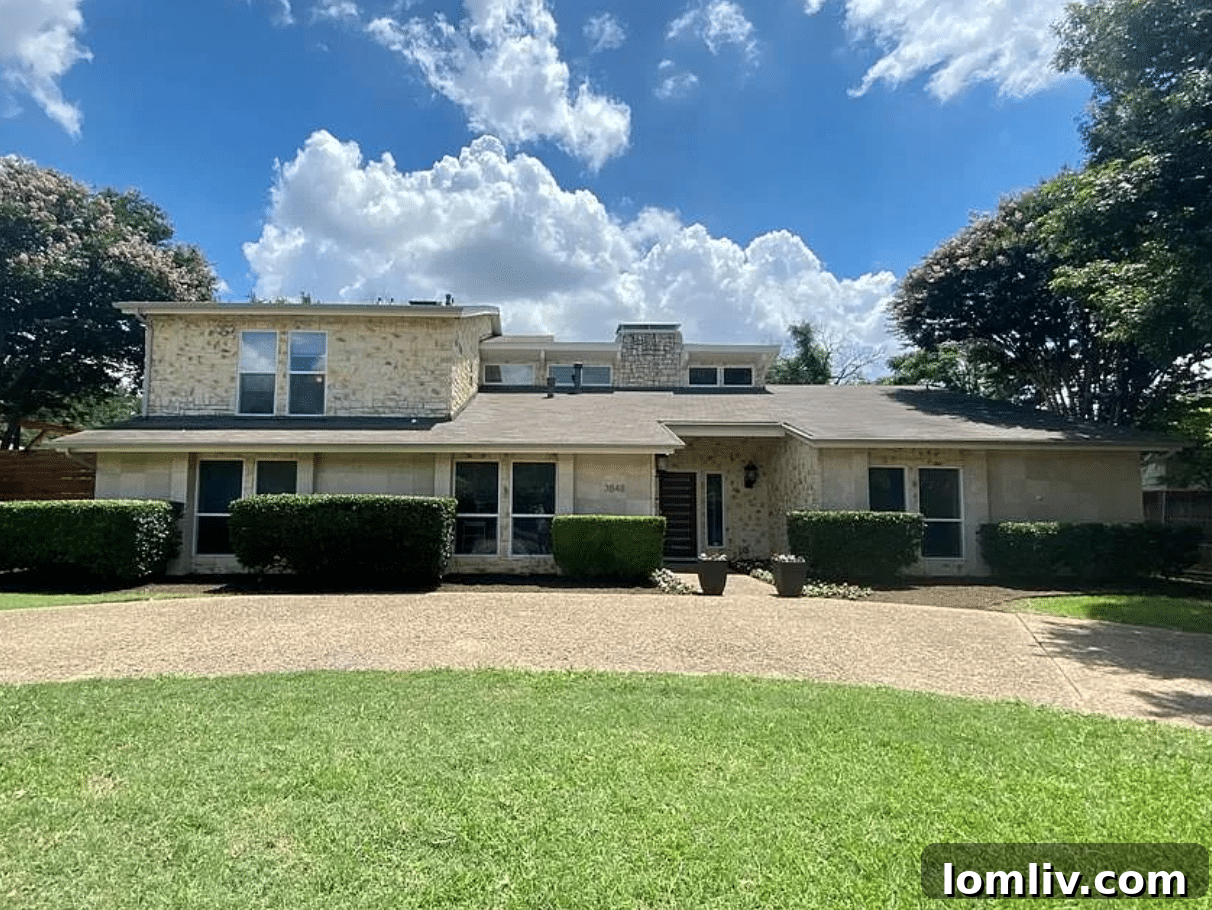 Traditional Exterior of a Modern Home in Preston Hollow