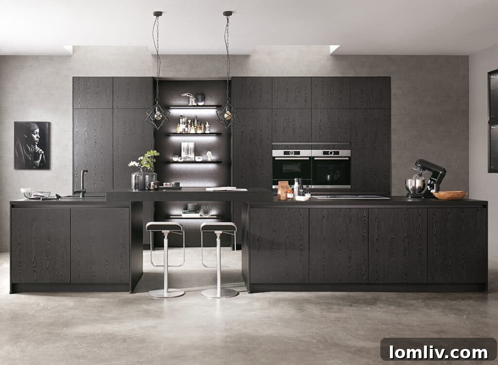 Modern Black Kitchen Design