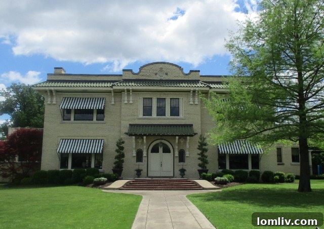 The mission-style home at 6220 Worth Street, formerly the East Dallas YMCA