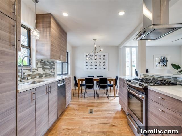 Modern dining space with ample natural light at the Lochwood home