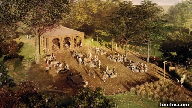 Mesa Design Group rendering of the revitalized White Rock Lake picnic area