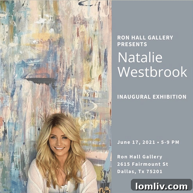 Natalie Westbrook's art show at Ron Hall Gallery last June was a significant milestone in her emerging art career.