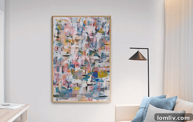 Natalie Westbrook's first painting, 'All You Need Is Love,' symbolizing the start of her artistic journey.