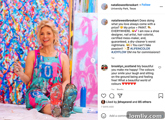 Natalie Westbrook's deep connection to her art, admitting she forms emotional attachments to each unique painting.