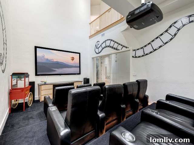 Southlake's Uplifting Retreat: A Home Where Happiness Blooms 5 Private Home Cinema with Comfortable Seating