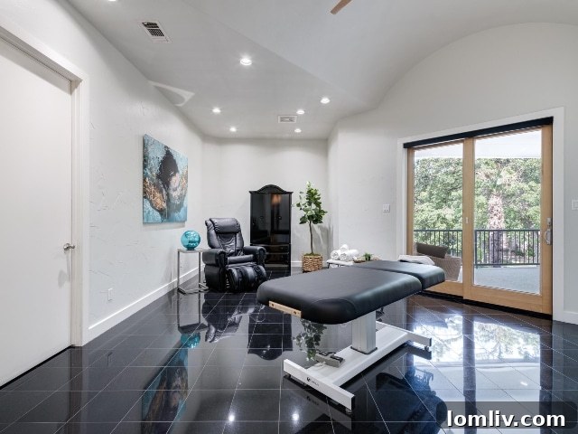 Southlake's Uplifting Retreat: A Home Where Happiness Blooms 8 Private Massage Room in Luxury Home
