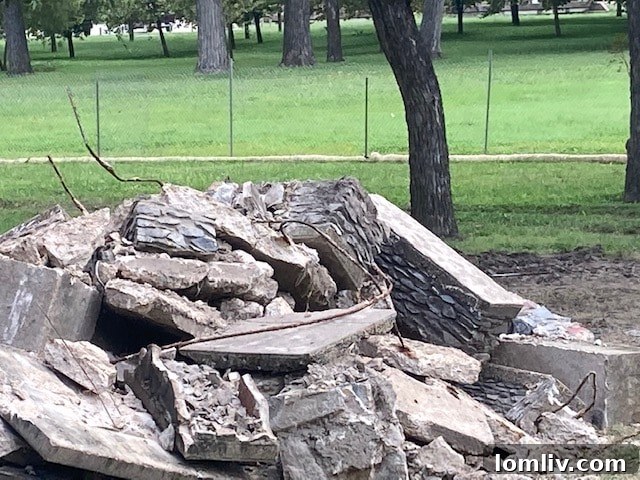 Stone Tables Renovation: Eroding Our Heritage 2 Demolished Stone Tables at White Rock Lake