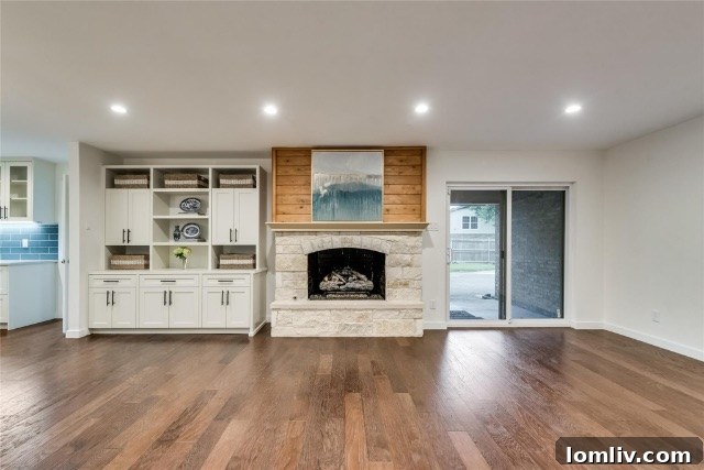 Spacious and bright living area of a renovated Irving residence