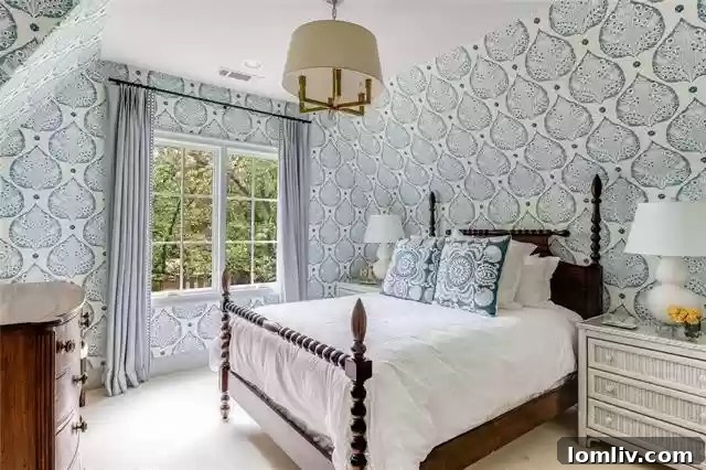 Guest Room with Galbraith and Paul Wallpaper
