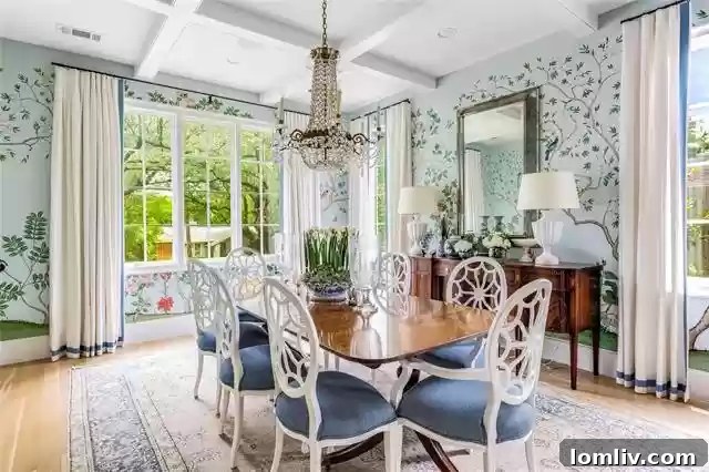 Hand-painted Dining Room Mural by Jared Foot