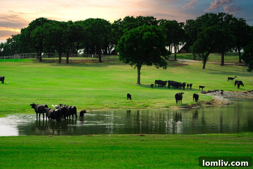 Scenic Lakeside View at Shady Oaks Ranch