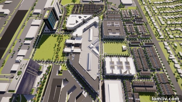 Rendering of Collin Creek's future retail