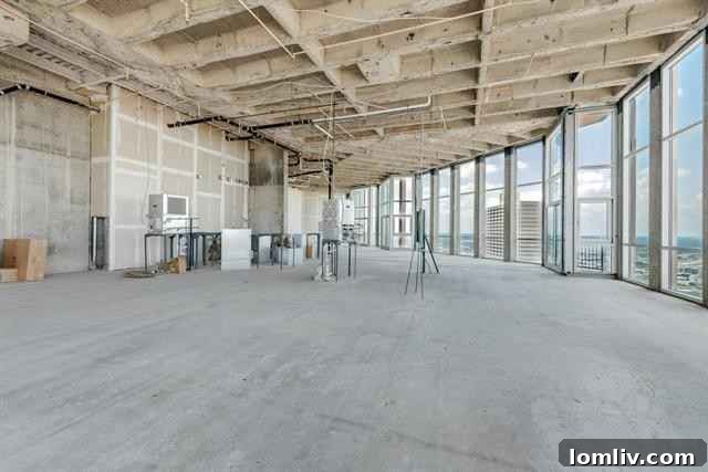 Dream Penthouse on a Budget: Design Your High Rise Haven From Scratch 4 Open floor plan potential in Fort Worth luxury condo