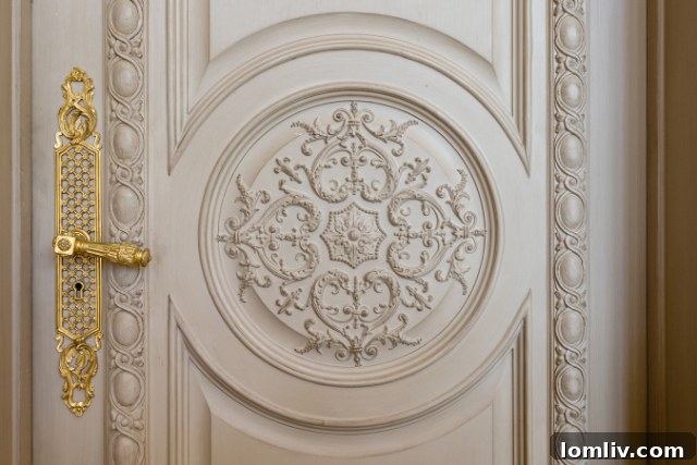 Detailed View of Custom Cabinetry in Luxury Kitchen