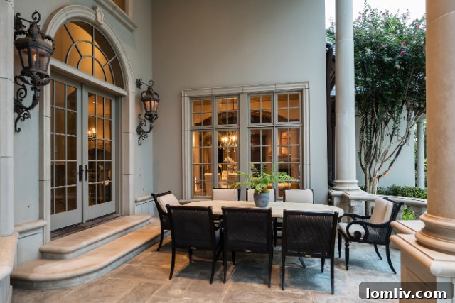 Charming Guest Quarters with Wood Bark Walls