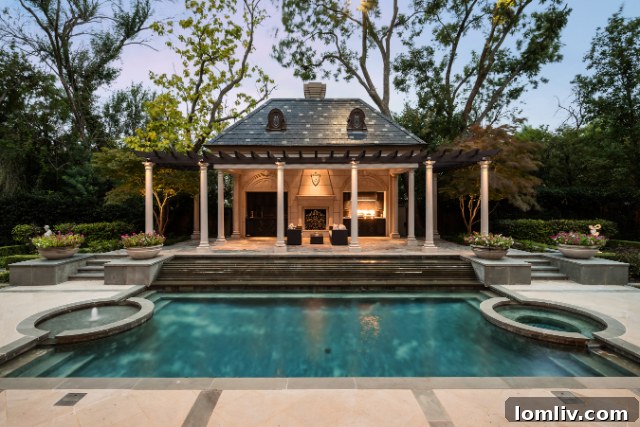 Outdoor Loggia and Pool Area Perfect for Entertaining