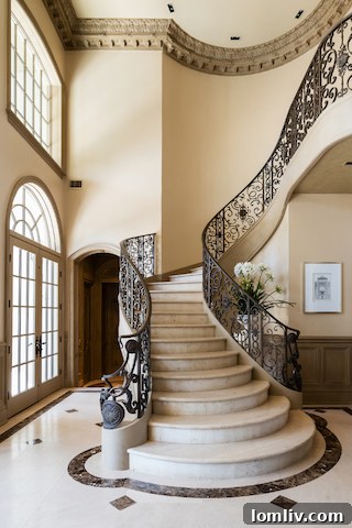 Gated Entrance and Front Facade of a Dallas French Traditional Estate