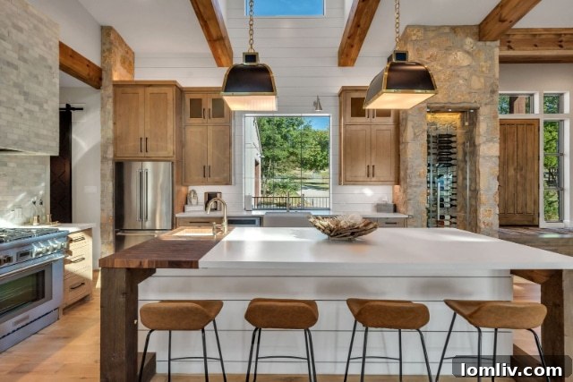 Architectural Detail of a Cedar Creek Lake Residence