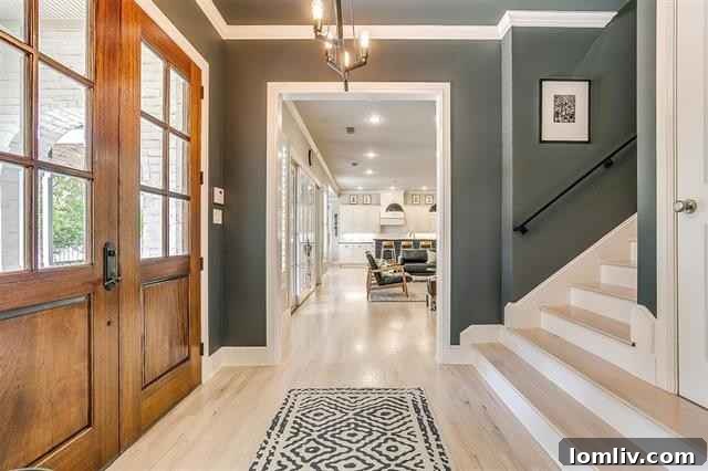 Experience the privacy and understated elegance of the exterior at this Fort Worth luxury home, designed for minimal maintenance.