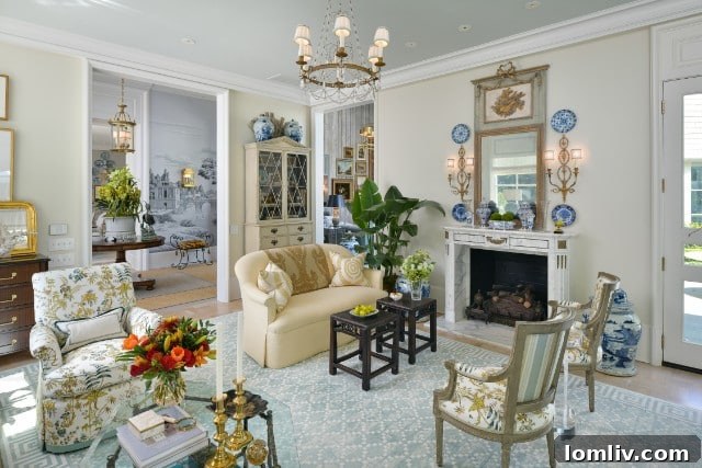 Elegant Entrance with Double Doors and Columns at Luxury Dallas House