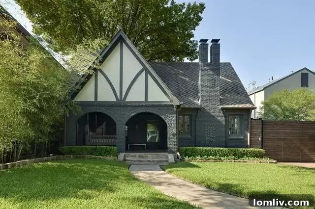 3518-Springbrook - Exterior Detail of Tudor Architecture