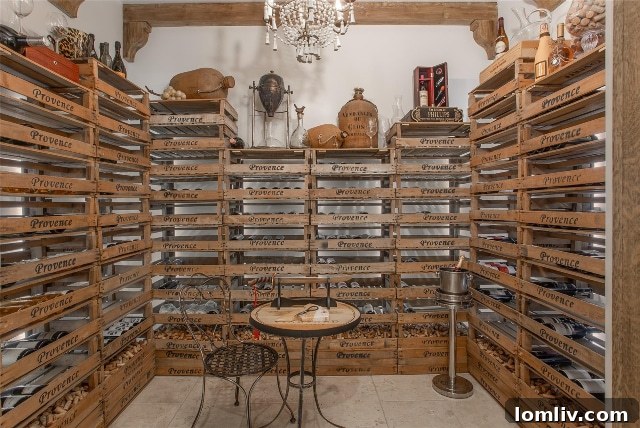 Climate-Controlled Wine Cellar with 700+ Bottle Capacity
