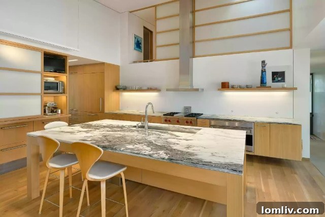 Gourmet Kitchen with Vermont Marble Counters
