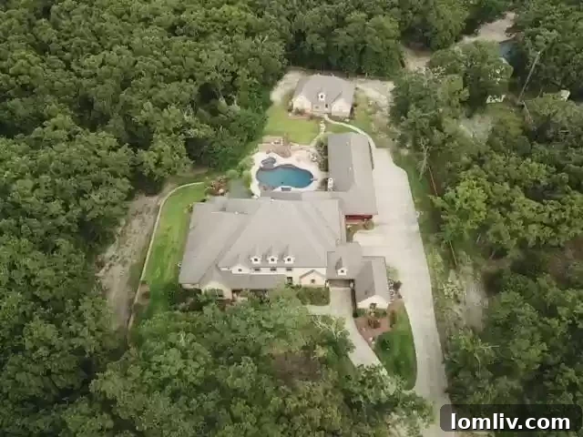 Expansive Grounds of 3615 Elmwood Estate