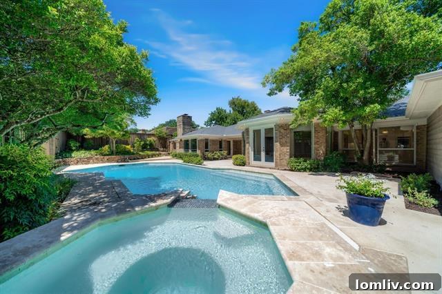 Spacious three-car garage and laundry room access