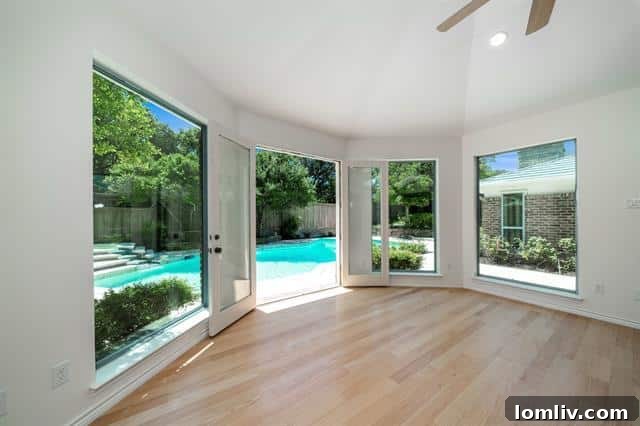 Inviting great room with contemporary finishes