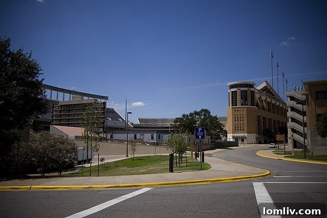 Darrell K. Royal Stadium on the University of Texas at Austin campus