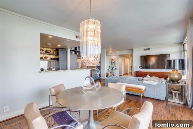 Preston Tower Condominium's distinct mid-century modern entrance