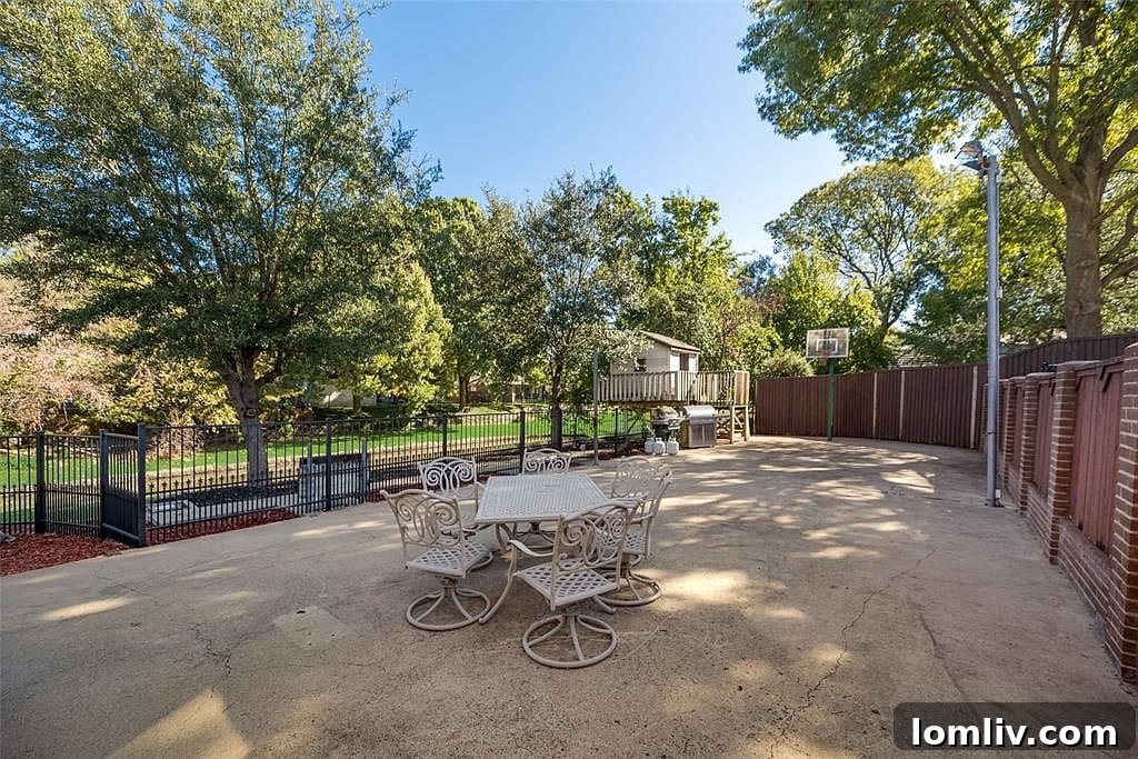 Plano Home Backyard: Pool, Spa, and Lush Landscaping