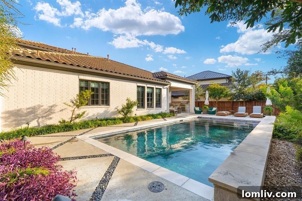 Outdoor Kitchen and Saltwater Pool