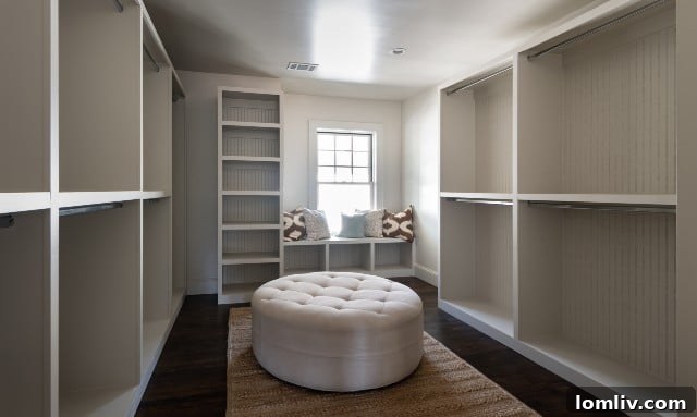 Modern walk-in closets in historic-style Foursquare homes by Blue Quail