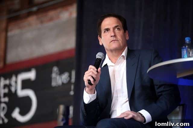 Mark Cuban, owner of the Dallas Mavericks and investor, posing for a photo.
