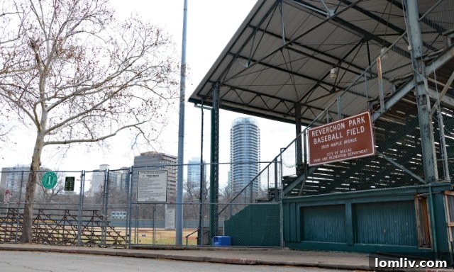 Historic Reverchon Ballpark in its original setting