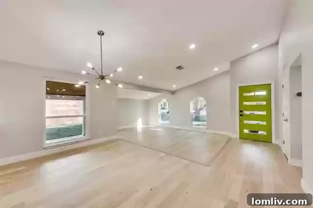 Stunning exterior of 8503 Baumgarten Dr., a perfectly flipped home in Dallas.