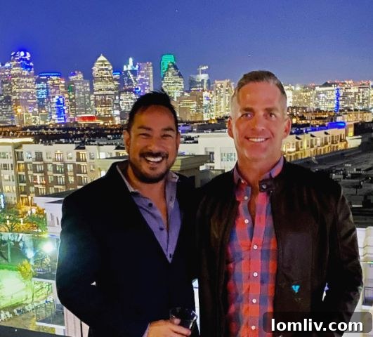Rocky Zablan and Ryan Simmons sharing a moment, reflecting their strong partnership.