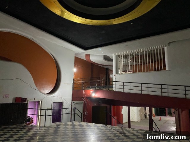 Detail of the original architecture inside the theater