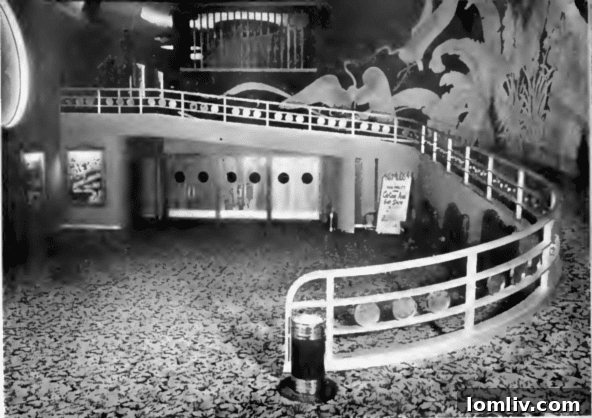 Historic interior photograph of the Forest Theater auditorium