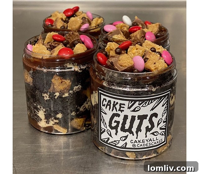 Decadent Chocolate Peanut Butter Cake Guts for Valentine's Day Indulgence